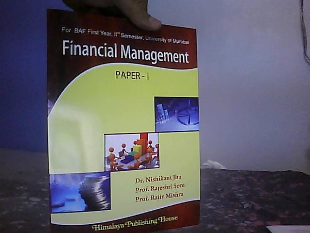 Introduction to Financial Management FYBAF Sem I Old F. M. 